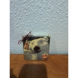 Vintage Coca-Cola Polar Bear Coaster Set NEW Rare 1990s Always Coke Gift